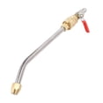 thumbnail image 1 of Curved Pressure Washer Extension Wand with Ball Valve 1/4 Inch Connector Power Washer Gutter Cleaner Attachment Rod, 1 of 7