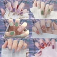 thumbnail image 4 of 14Tips DIY NAil Art Making Simple Self-Adhesive Foil Glittering French Manicure Decal Gel Nail Polish Strips Gel Nail Stickers Gel Full Nail Wraps Nail Art Stickers DARK GREEN, 4 of 8