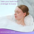 thumbnail image 4 of Disfrute de un baño lujoso: una almohada adornada con potentes ventosas, de secado rápido, diseño ergonómico y lavable con un gancho de secado, para una experiencia de baño inigualable, 4 of 8