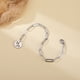 thumbnail image 2 of Aoxiang Dijes de disco de cáncer Leo de constelación para mujer, pulsera de acero inoxidable, cadena de clip, signo del zodiaco, joyería de moda, venta al por mayor, 2 of 2