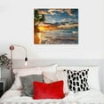 thumbnail image 5 of ARISTURING Beach Pictures Ocean Canvas Wall Art, Sunset Tropical Wall Art for Living Room Bathroom Wall Decor, 5 of 6