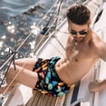 thumbnail image 2 of luoweisi Men's Beach Shorts Quick Dry Swim Trunks with Mesh Lining Butterfly L, 2 of 5