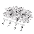 thumbnail image 3 of DYNWAVECA 10x50pcs High Strength Fishing Sinker Slide with Stainless Steel Snap Tackle M, 3 of 10