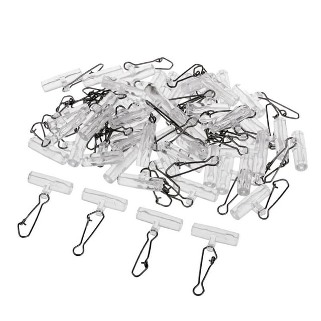 Pack of 50pcs Fishing Sinker Slide, with Stainless Steel Snap, for Braid