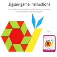 thumbnail image 4 of 155pcs Wooden Shape Jigsaw Puzzle Geometric Shape Tangram Toy DIY Creative Toy Children's Early Education Educational Toy, 4 of 4