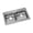 2 Faucet Holes, variant on Elkay GE233224 Dayton Stainless Steel 33" x 22" x 5-3/8", Double Bowl Top Mount Kitchen Sink