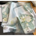 thumbnail image 2 of CAILDANL Women's Men's Small Square 100% Real Mulberry Silk satin Scarfs Hair head face scarf 21" x 21", 2 of 8
