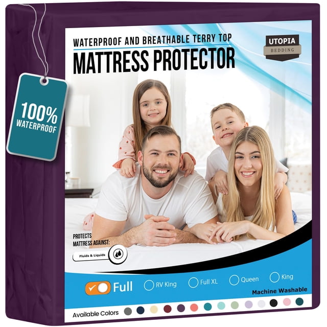 Protector de colchón Utopia Bedding impermeable, tamaño doble