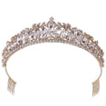 thumbnail image 1 of Wedding Crown Elegant Rhinestone - Bridal Party Crown Princess Tiara with Comb, 1 of 5
