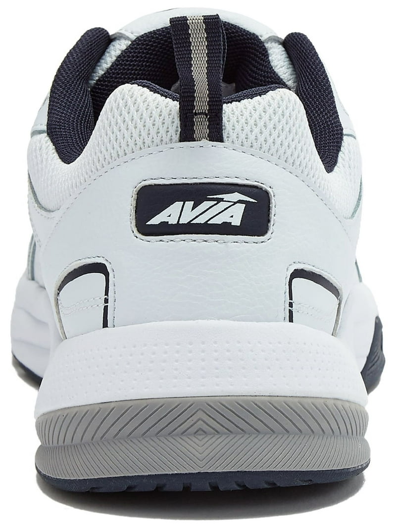 Avia Men's Quickstep Lace-up Walking Shoes Wide Width Leather Mesh