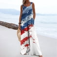 thumbnail image 7 of American Flag Jumpsuit for Women 4Th of July Patriotic Romper Adjustable Strap Jumpsuits Stars Stripe Overalls Independence Day Romper Retro Beach Travel Vacation Outfits With Pockets, 7 of 7