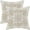 Brown Beige White Boho, variant on Boho Pillow Covers 18x18 Inch Set of 2,Carpet Pattern Throw Pillows Case,Black White Grey Ethnic Design Outdoor Decorative Square Linen Farmhouse Decor Cushion Covers for Home Sofa Bed Couch