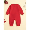 thumbnail image 3 of Argulvti Infant Baby Boys Girls Christmas Jumpsuits Cotton Long Sleeve Round Neck Rompers, 3 of 9