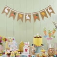 thumbnail image 6 of HongHeng 1Pc Burlap Radish Garland Banners, Bunny Burlap for Easter Decorations Home office School Outdoor Party Supply, 6 of 6