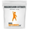 BulkSupplements.com Magnesium Citrate Softgels, 80mg - Nervous System Support (100 Softgels)