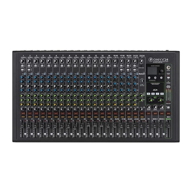 Mezcladora Análoga 24 Canales con Multi-Track USB ONYX24 MACKIE negro 64X13.7X35.6