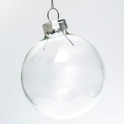 Do It Yourself Clear Glass Round Ornament - Craft Kits - 12 Pieces