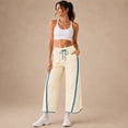 thumbnail image 3 of Carlikeit Women's Wide Leg Track Pants 2026 Lightweight Baggy Y2K Pants with Contrast Stripes Drawstring Elastic Waist Casual Parachute Trousers, 3 of 7