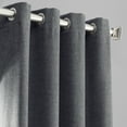 thumbnail image 2 of Modern Grey Thermal Room Darkening Woolen Weave Grommet Curtain (1 Panel), Modern Grey, 50W X 108L, 2 of 5