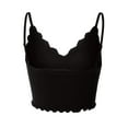 thumbnail image 4 of MixMatchy Women's Scallop Lace Trim Crop Cami Top Bralette, 4 of 4