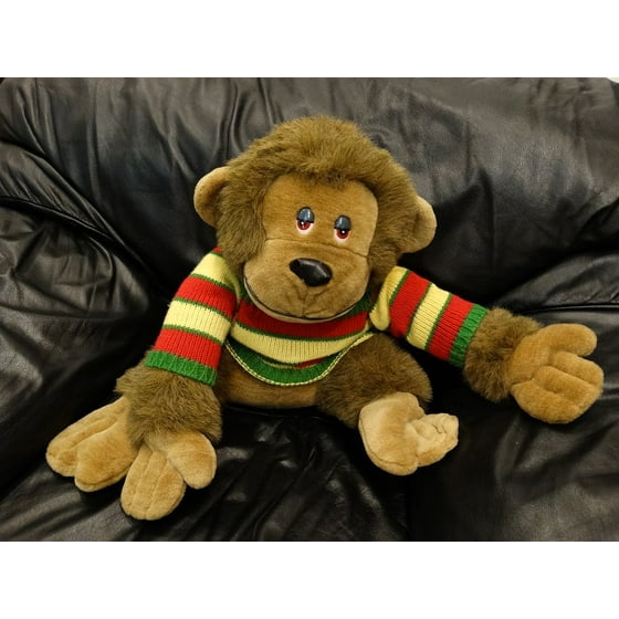 Framed Art For Your Wall Brown Monkey Plush Toy 10x13 Frame