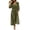 Army Green #1, variant on Denim Dress for Women Maxi Crew Neck Plus Size Womens Dress Short Sleeve for Wedding Long Casual Summer Blue S