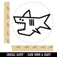 thumbnail image 2 of Shark Doodle Rubber Stamp for Scrapbooking Crafting Stamping - Large 1-1/4 Inch, 2 of 7