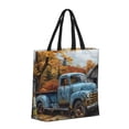 thumbnail image 2 of Hirioo Rustic Vintage Truck Autumn for Tote Bag for Women, Quilted Shoulder Bag with Zipper, Large Capacity Handbags for Casual, Travel, Work, 2 of 9
