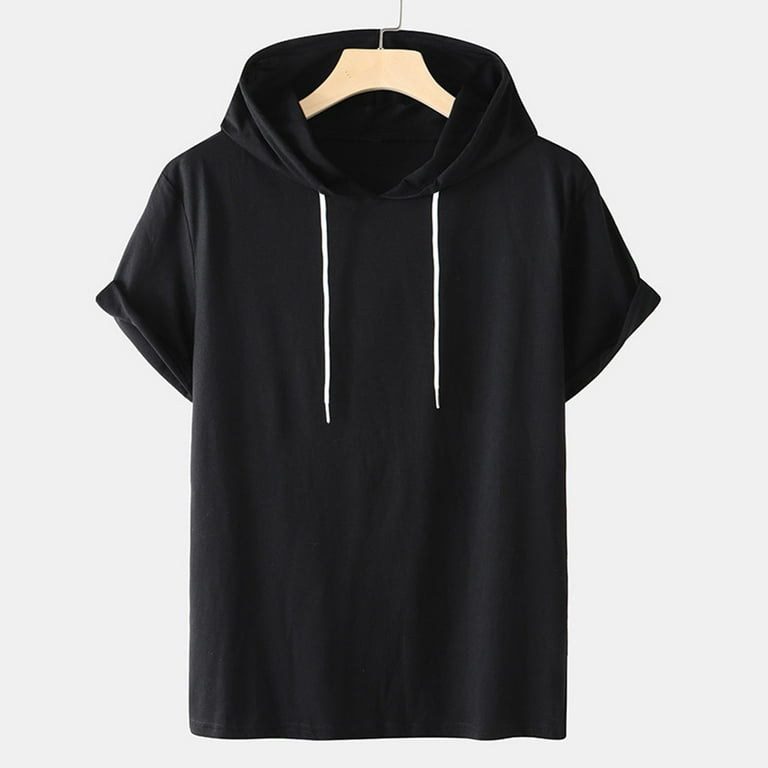 Short sleeve sports hoodie hot sale
