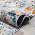 thumbnail image 6 of Well Woven Keyla Light Blue & Grey Area Rug 7'10" x 9'10" Triangle Geometric, 6 of 7