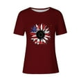 thumbnail image 4 of Mareep T-shirt pour Femmes P-3 TG Mode Chandail Décontracté Imprimé Manches Courtes Col Rond Hauts pour Dames Liquidation Cadeau, 4 of 4