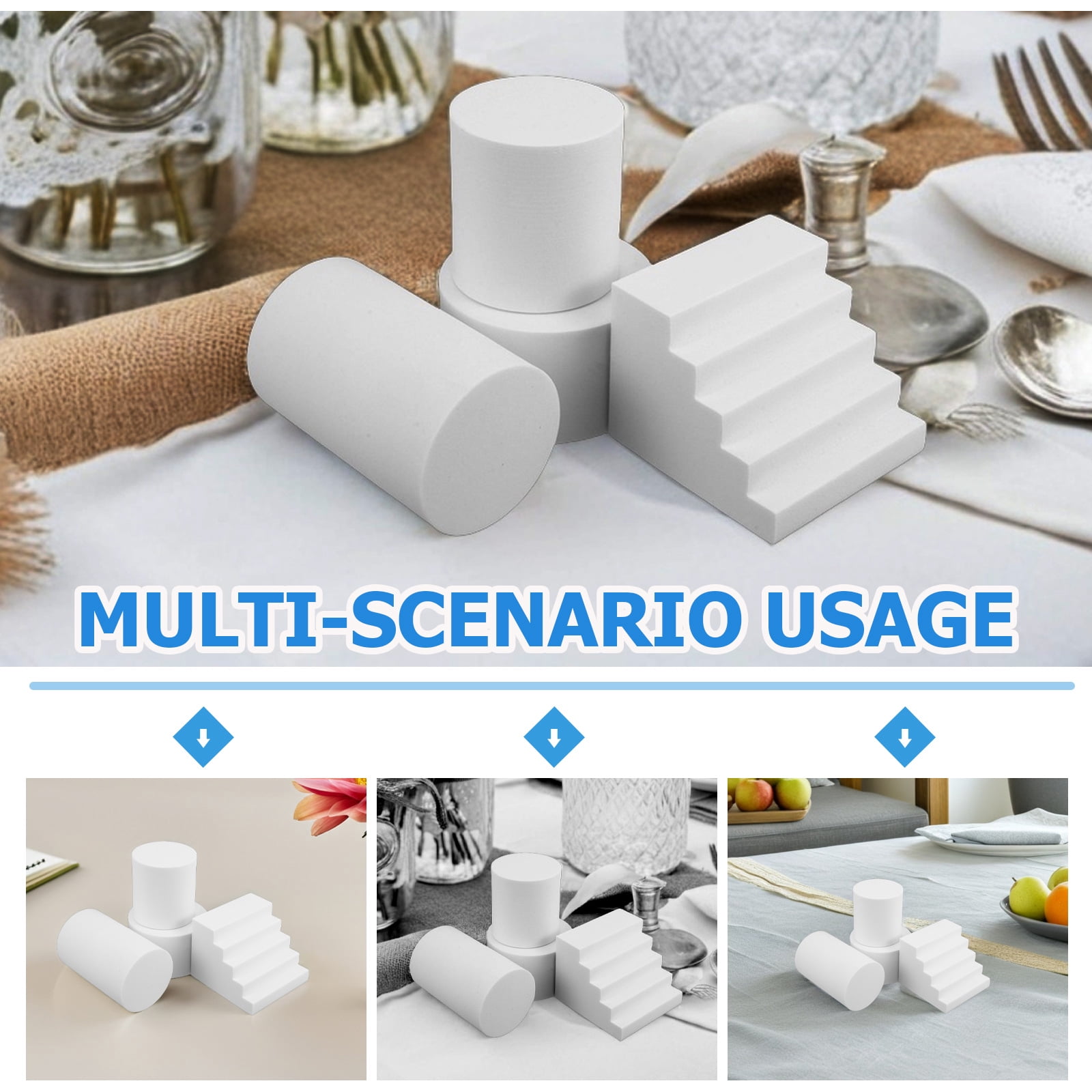 COMPUKAS 1 Set Foam Cake Dummies Photography Background For Food Styling Tool