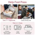 thumbnail image 2 of Clear Toiletry Bag, 3 Pack TSA Approved Toiletry Bag Quart Size Bag, Travel Makeup Cosmetic Bag 26s, 2 of 5