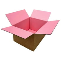 UCANPACK Pink Color Shipping Boxes 10 x 6 x 4" (Color Inside) - 25 Pack Small Shipping Boxes, 10x6x4 Shipping Boxes - Custom Mailing Boxes Made in USA