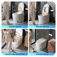 thumbnail image 5 of BCANHOME Compact Smart Toilet with Bidet Built In, Auto Open/Close Lid, Heated Seat, 1.28 GPF Dual Flush, Warm Wash & Dryer,Remote & Foot Sensor Flush,Space-Saving For Small Bathroom Apartment, 5 of 26