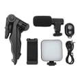 thumbnail image 2 of Video Conference Lighting Kit, 6500K Color Temperature LED Video Light On Camera Accessories Kit Noise Reduction with Tripod for Self Broadcasting, 2 of 7