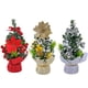 thumbnail image 3 of 3 piezas Mini árbol de Navidad, decoraciones de árbol de Navidad de mesa artificial, decoración de Navidad para interiores, decoración de árbol de Navidad para fiestas en el hogar, 3 of 5