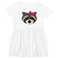 thumbnail image 3 of Inktastic Raccoon Girl Animal Girls Toddler Dress, 3 of 5