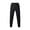 Black, variant on WEAIXIMIUNG White Dress Pants Men 2024 Men's Fashion Casual Solid Color Loose Closed Rope Straight Pants