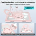 thumbnail image 2 of XYX Shockproof Tablet Case for iPad Pro 11 inch 2024 5th Gen(M4) with 360 Rotating Stand, Slim Lightweight with Pencil Holder, Pink, 2 of 5