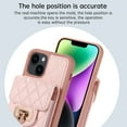 thumbnail image 6 of Nalacover Crossbody Wallet Case for iPhone 15 Plus, [6 Card Slots] Leather Purse Phone Case Luxury Buckle Closure Card Holder Shoulder Strap Handbag Case Women For iPhone 15 Plus, Pink, 6 of 11
