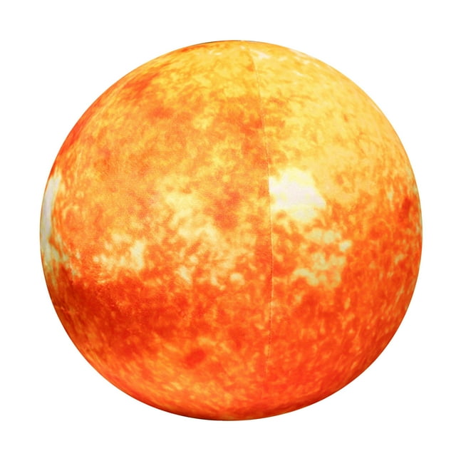 Coussin de Catégorie de Produits & Coussin Décoratif 3D Terre Lune Soleil Coussin Rond pour Adultes avec Motif de Planète Unique