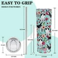 thumbnail image 3 of Vaso de Husky - Regalos para amantes de los perros - Vasos de café térmicos para bebidas frías y calientes - Con popote y tapa - 20 oz, 3 of 6
