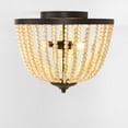 thumbnail image 5 of SAFAVIEH Hamlin 15 in. Modern 3-Light Orb Iron Mount Light with Iron Shade, 5 of 13
