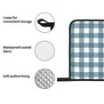 thumbnail image 6 of Oven Mitts and Pot Holders Set, Baking 4-Piece Set for Kitchen for Outdoor BBQ Mitts Heat Resistant Cooking, Blue Gingham Print Pattern, 6 of 8