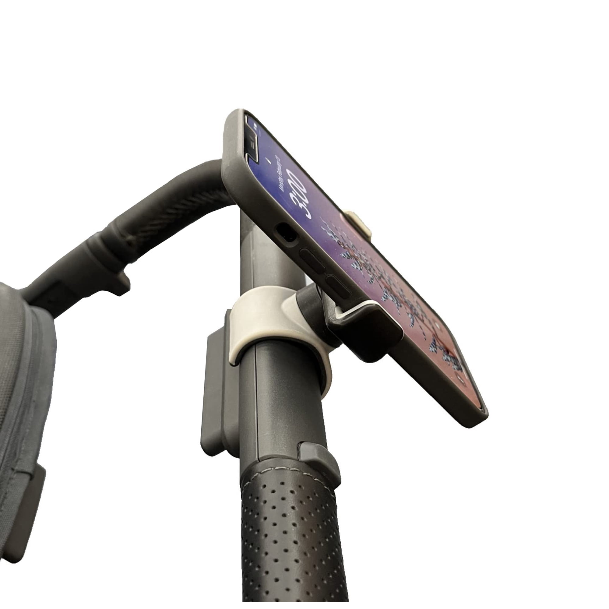 Stroller Phone Holder, Shopping Cart Phone Holder - Stable & Secure Fit on Handlebars, Universal Fit