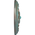 thumbnail image 4 of Ekena Millwork 12 1/4"OD x 2 1/4"P Flower Spiral Ceiling Medallion (Fits Canopies up to 2"), Hand-Painted Copper Green Patina, 4 of 8