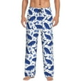 thumbnail image 2 of Goofa Whale Printed Soft Pajama Pants for Men, Wide Leg Comfy Casual Lounge Yoga Pants-, 2 of 9
