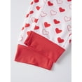 thumbnail image 5 of Valentines Day Matching Family Pajamas Set Love Heart Pattern Family Matching Outfits, 5 of 10