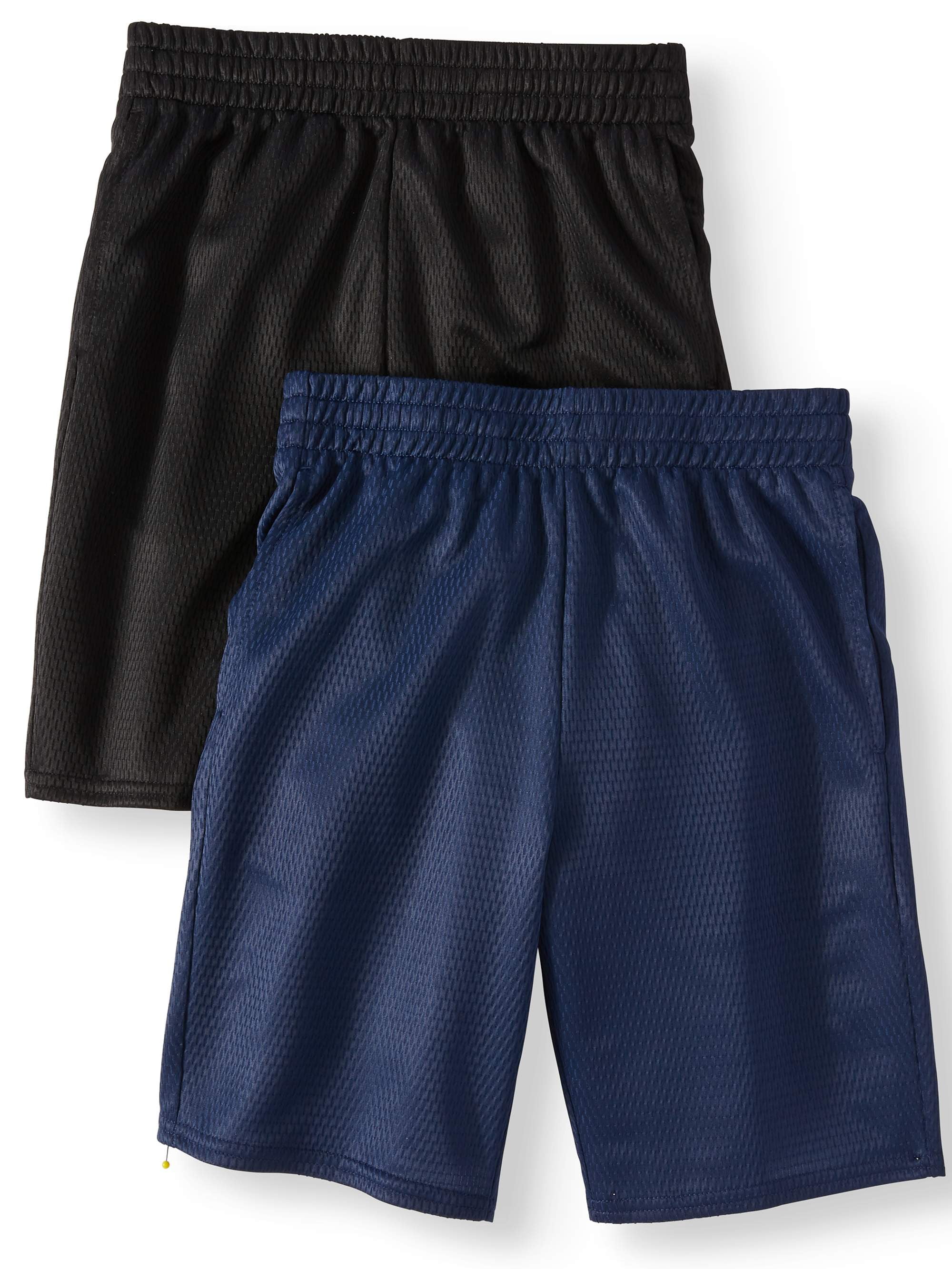 Athletic Works Dazzle Shorts Value, 2-Pack (Little Boys & Big Boys ...